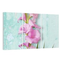 Obraz na płótnie 120x80 - Piękno w delikatności - kwiaty, różowe