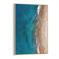 Obraz w ramie 50x70 - Spokój nad morzem - morze, plaża - rama drewno