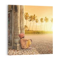 Obraz na płótnie 30x30 - Duch Indyjskiej Yogi - Indie, Azja