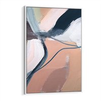 Obraz w ramie 70x100 - Ścieżki Emocji - abstrakcja, farby olejne - rama biała