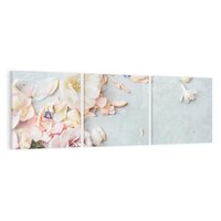 Obraz na płótnie 150x50 - Róże: kwiatowy urok - róże, kwiaty