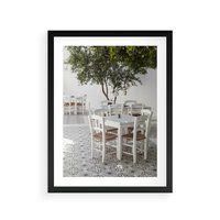 Plakat w ramie 30x40 - Włoska restauracja pełna smaków - włoska, restauracja - rama czarna