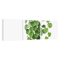 Obraz na płótnie 120x40 - Świeżość Natury - liście, zielone