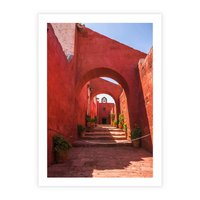 Plakat bez ramy 21x30 - Perspektywa Uliczki - uliczka, perspektywa