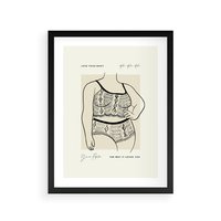 Plakat w ramie 30x40 - Spojrzenia Wewnętrznych Widoków - nowoczesna sztuka kobieca, plakat - rama czarna