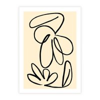 Plakat bez ramy 40x50 - Złamane Granice - abstrakcyjna sztuka, przypominająca kwiat