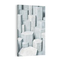 Obraz na płótnie 70x100 - Wymiarowe abstrakcje ożywiające przestrzeń - 3D, abstrakcja