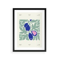 Plakat w ramie 40x50 - Symfonia Przestrzeni - figi, plakat - rama czarna