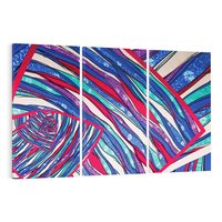 Obraz na płótnie 120x80 - Abstrakcyjna Gra Świateł i Cieni - abstrakcja