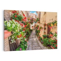 Obraz na płótnie 70x50 - miasto w kolorach - uliczka, miasto