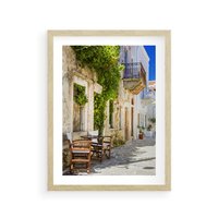 Plakat w ramie 40x50 - Zaklęta Przestrzeń - uliczka, perspektywa - rama drewno