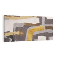 Obraz na płótnie 120x60 - Złote Krzywe - abstrakcja, krzywe linie