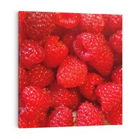 Obraz na płótnie 30x30 - "Maliny - Owocowy Raj - maliny, owoce