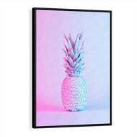 Obraz w ramie 50x70 - Ananas Abstrakcja - ananas, abstrakcja - rama czarna