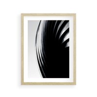 Plakat w ramie 40x50 - Awangarda w Kontraście - architektura, nowoczesne formy - rama drewno