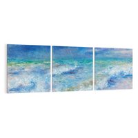 Obraz na płótnie 150x50 - "Seascape" (1897), Pierre-Auguste Renoir - Reprodukcja - reprodukcja, obraz na płótnie