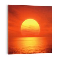 Obraz na płótnie 30x30 - Słońce nad morzem - słońce, morze