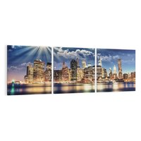 Obraz na płótnie 150x50 - Majestatyczny Manhattan - Nowy York, USA