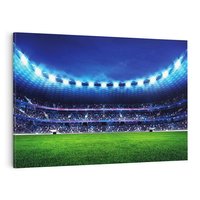 Obraz na płótnie 70x50 - Energia na stadionie - piłka, nożna