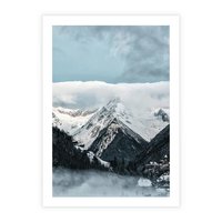 Plakat bez ramy 21x30 - Magia Zimy w Górach - góry, śnieg