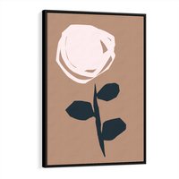 Obraz w ramie 50x70 - Niewytłumaczalne - abstrakcyjny obraz, plakat - rama czarna