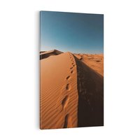 Obraz na płótnie 80x120 - Piasek pustyni w ogniu - pustynia, piasek