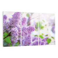 Obraz na płótnie 120x80 - Delikatny liliowy dotyk - lilie, fiolet