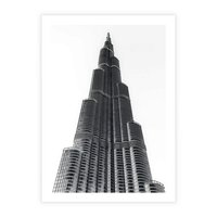 Plakat bez ramy 30x40 - Wieżowiec w Monochromii - wieżowiec, architektura