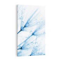 Obraz na płótnie 80x120 - Kwiat w kroplach wody - kwiat, krople