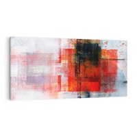 Obraz na płótnie 120x60 - Burza Emocji - wyrazista abstrakcyjna sztuka, dramatyzm