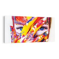 Obraz na płótnie 120x60 - Abstrakcyjna Magia Ciała - Bodypainting - abstrakcja, bodypainting