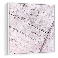 Obraz w ramie 80x80 - Nowoczesna Elegancja - beton, struktura - rama biała