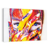 Obraz na płótnie 70x50 - Abstrakcyjna Magia Ciała - Bodypainting - abstrakcja, bodypainting