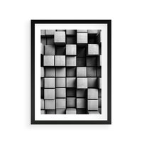 Plakat w ramie 50x70 - Geometryczne Elegancje - nowoczesny, geometryczny - rama czarna