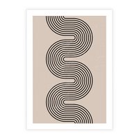 Plakat bez ramy 40x50 - Bezgraniczne Odbicia - abstrakcyjne linie, geometria