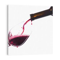 Obraz na płótnie 80x80 - Radość w smaku wina - wino