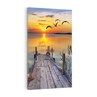 Obraz na płótnie 70x100 - Magia zachodu słońca - zachód, słońca