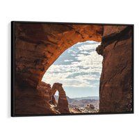 Obraz w ramie 100x70 - Magia pustynnego kanionu - pustynia, kanion - rama czarna