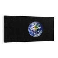 Obraz na płótnie 140x70 - Magiczne kosmiczne krajobrazy: ziemia i gwiazdy - kosmos, ziemia