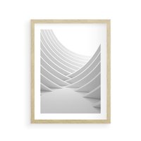 Plakat w ramie 50x70 - Nowoczesna Ekspresja - abstrakcja, 3D - rama drewno