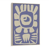 Obraz w ramie 50x70 - Widok Abstrakcyjny - skandynawski styl, plakat - rama drewno