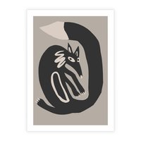 Plakat bez ramy 21x30 - Migotliwe Echa Skandynawii - skandynawska sztuka, lis