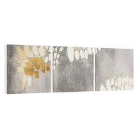 Obraz na płótnie 120x40 - Malowane impresje zmysłów - abstrakcyjne plamy, linie