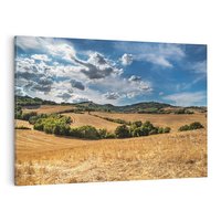 Obraz na płótnie 120x80 - Łąka góry i panoramiczny widok - łąka, góry