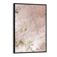 Obraz w ramie 50x70 - Piękno w Szczegółach - marmur, złoto - rama czarna