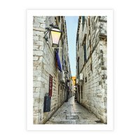 Plakat bez ramy 21x30 - Urok Włoskiej Uliczki - włoska, uliczka