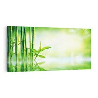 Obraz na płótnie 120x60 - Bambusowy relaks w SPA - bambus, SPA