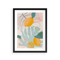 Plakat w ramie 30x40 - Świeżość Natury - plakat, nowoczesna grafika - rama czarna