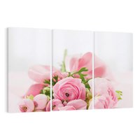 Obraz na płótnie 120x80 - Bukiet Róż - róże, bukiet