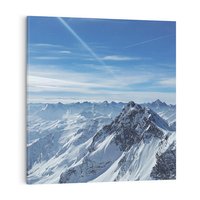 Obraz na płótnie 40x40 - Mroźne góry zima w pełnym rozkwicie - góry, zima